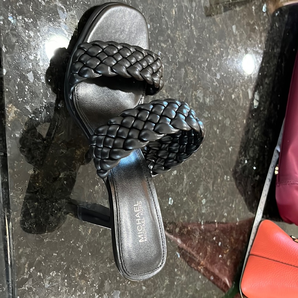 Michael Kors Black Slip ons, new in box, size 9.5M